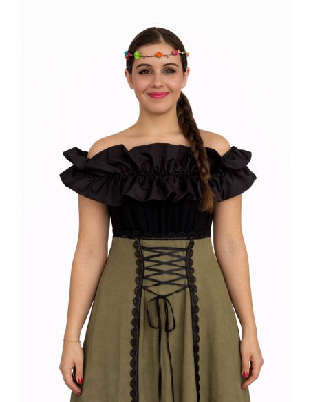 Disfarce medieval fiandeira Agnes Novo